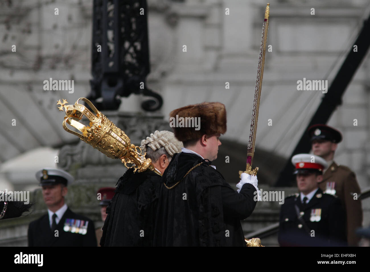 London, UK. 13th March, 2015. Service of Commemoration for troops who were stationed in Afghanistan at St Paul's Cathedral Stock Photo