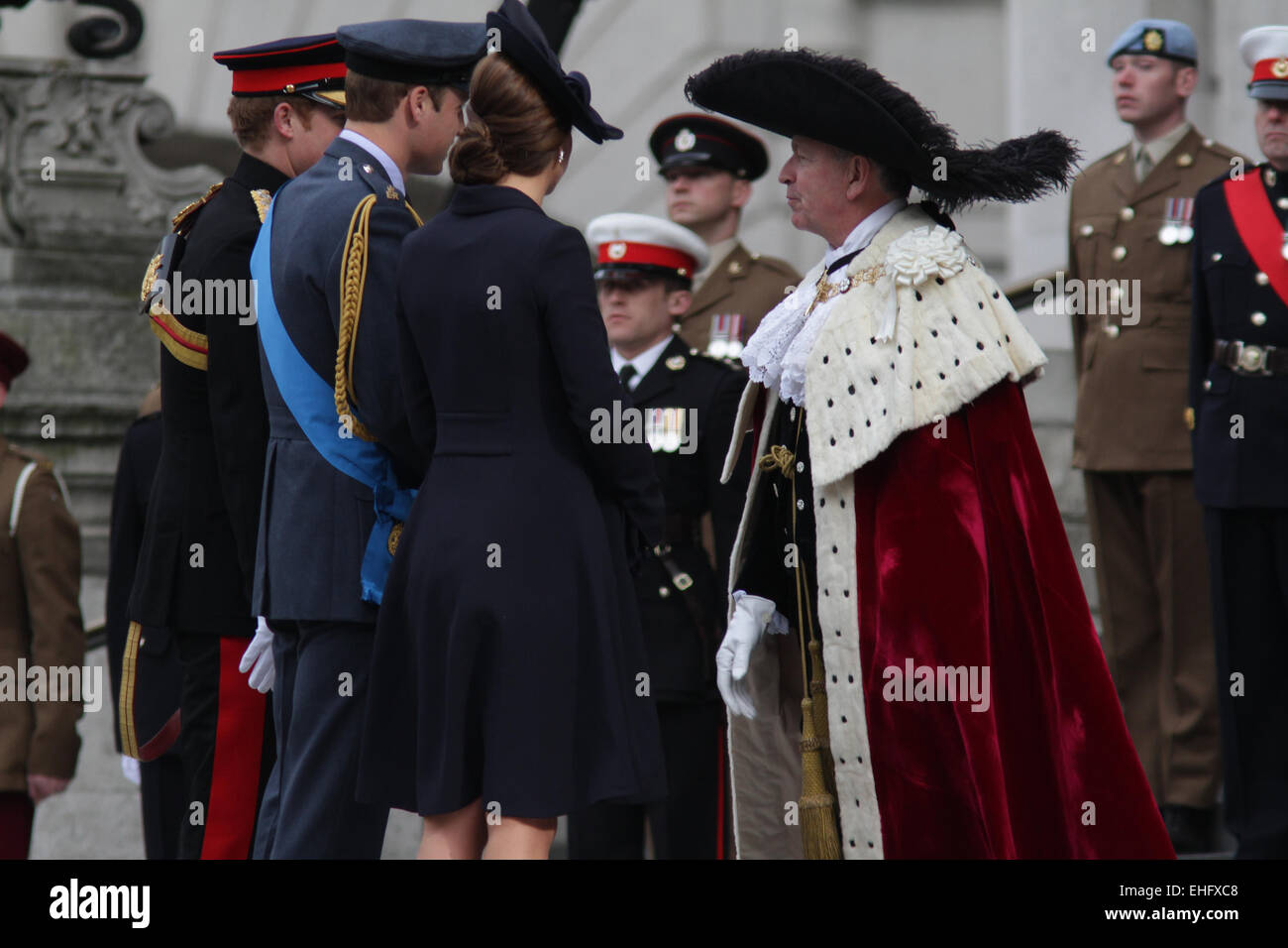 London, UK. 13th March, 2015. Service of Commemoration for troops who were stationed in Afghanistan at St Paul's Cathedral Stock Photo