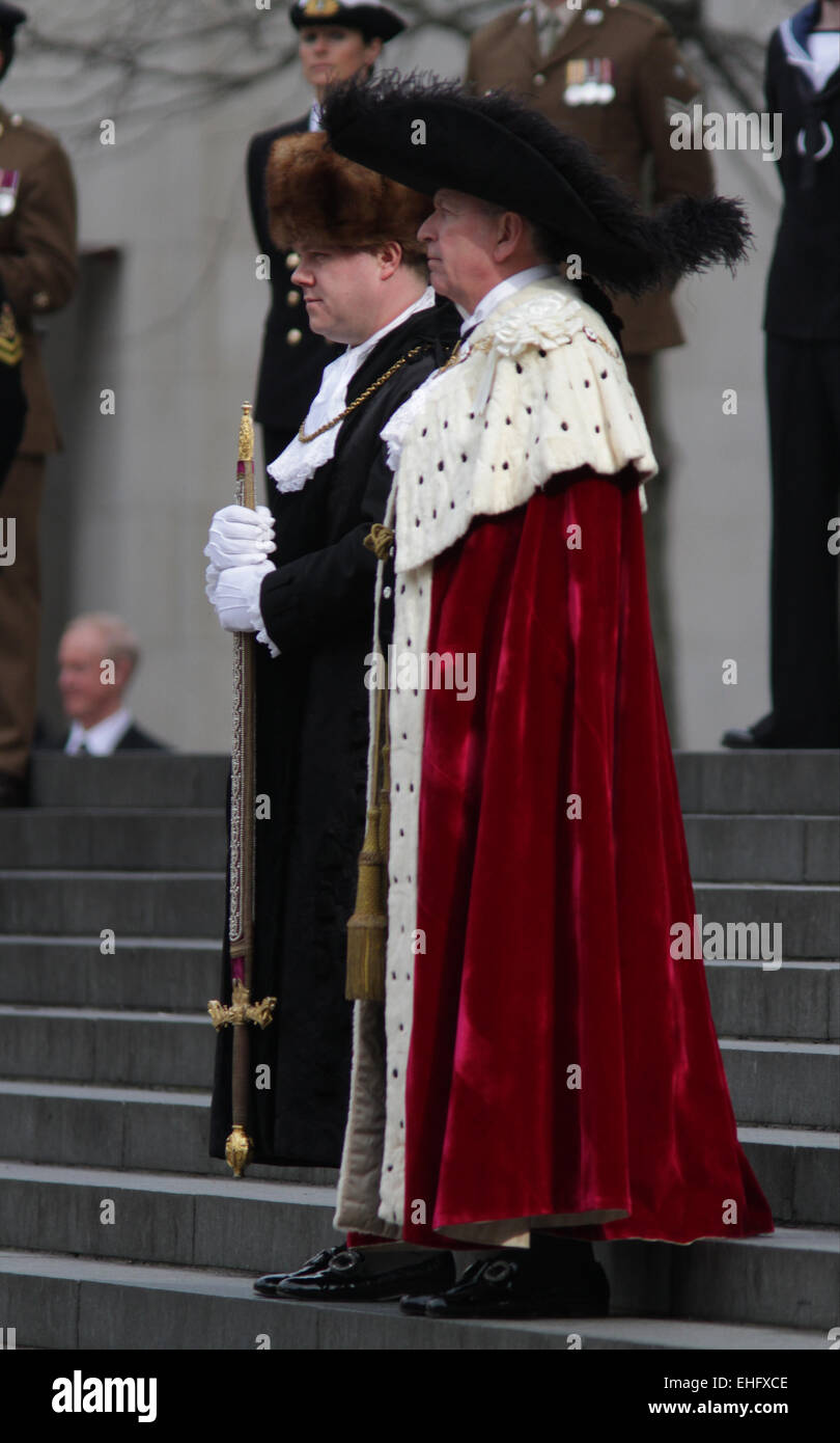 London, UK. 13th March, 2015. Service of Commemoration for troops who were stationed in Afghanistan at St Paul's Cathedral Stock Photo