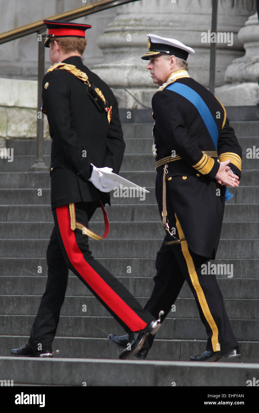 London, UK. 13th March, 2015. Service of Commemoration for troops who were stationed in Afghanistan at St Paul's Cathedral Stock Photo