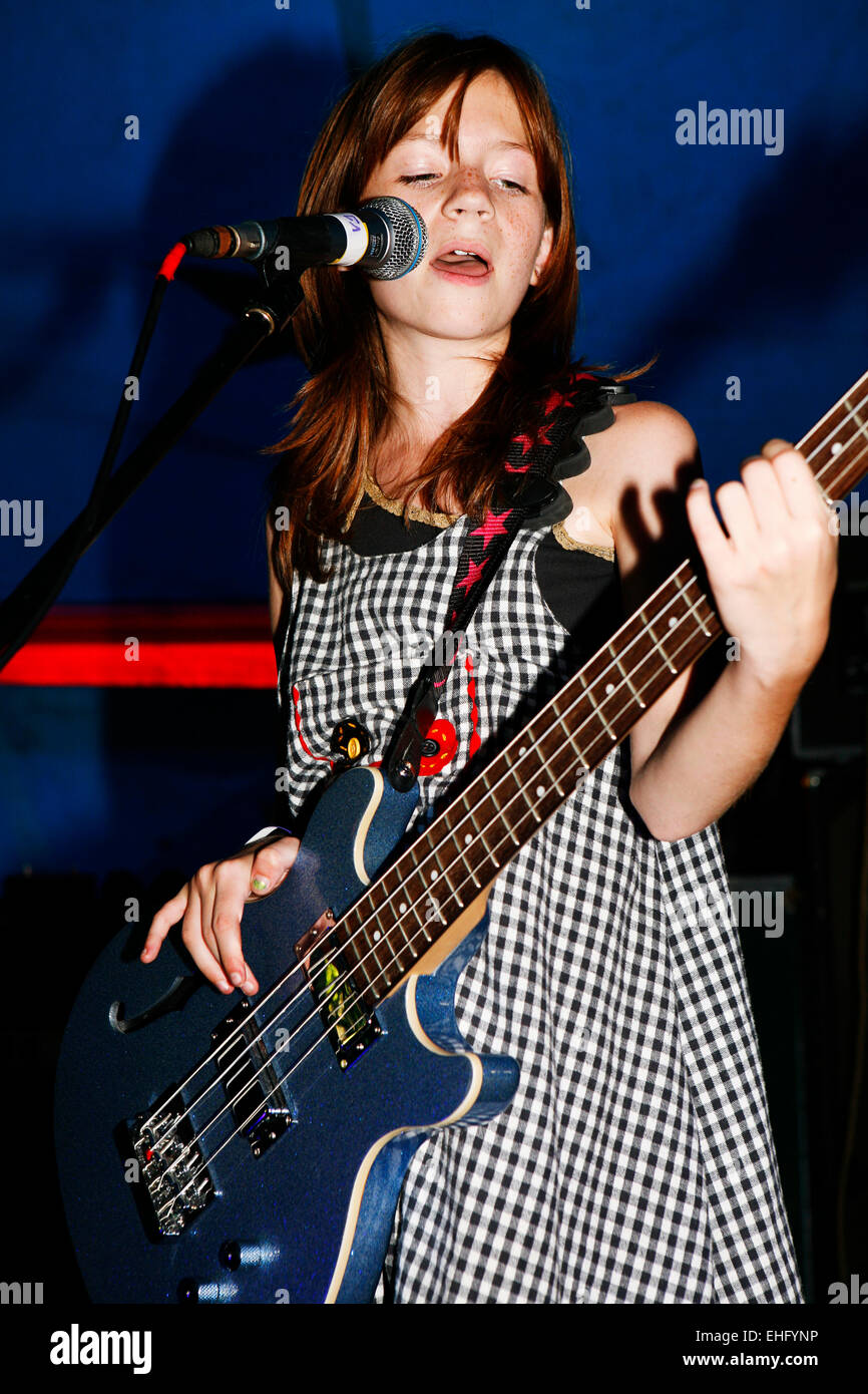 Tiny Masters of Today live at Underage Festival in Victoria Park London. Stock Photo