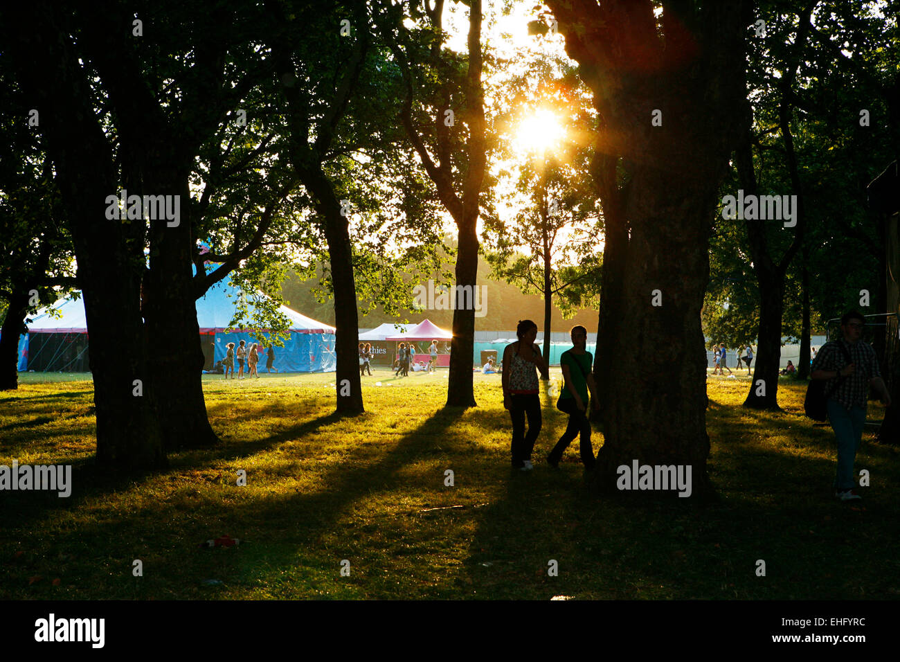 Underage Festival in Victoria Park London. Stock Photo