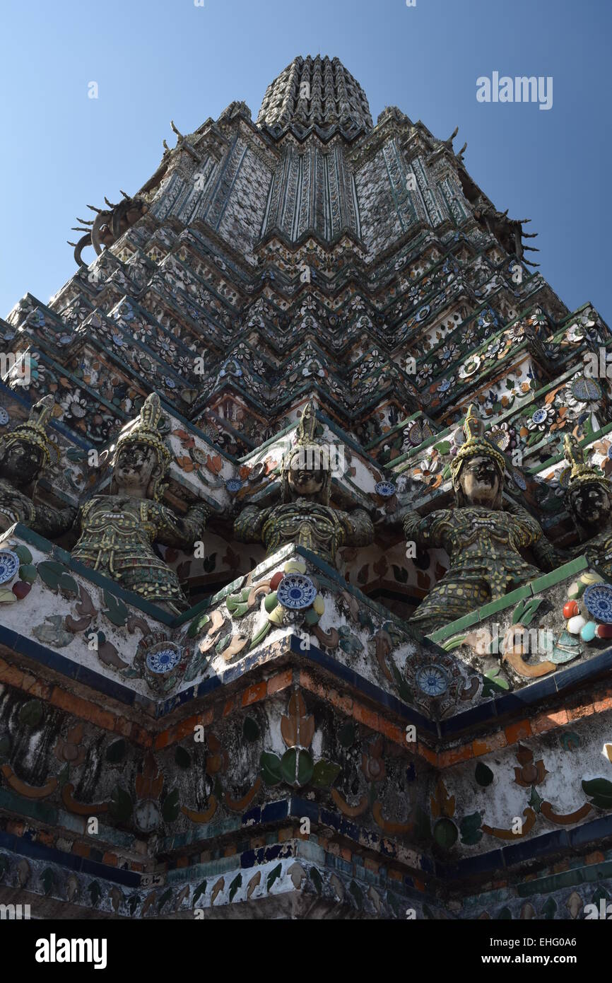 Wat Arun temple in Bangkok Thailand Stock Photo