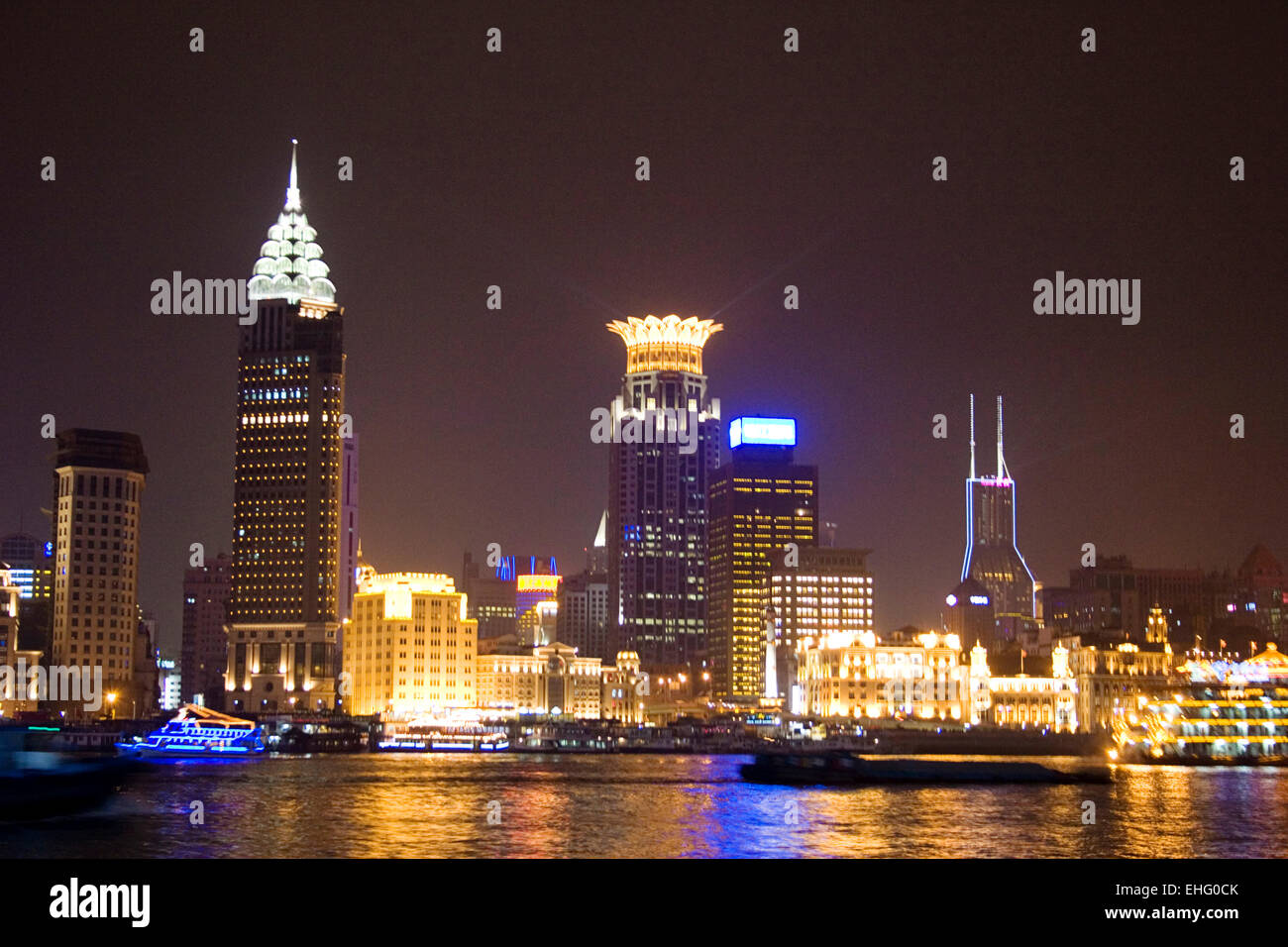 The Bund skyline as seen from Pudong Shangai Stock Photo - Alamy