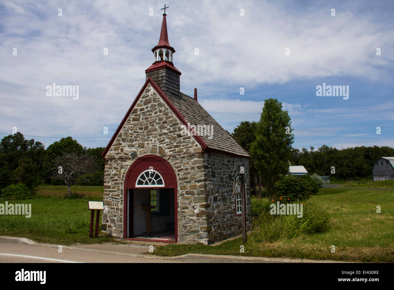 This tiny stone chapel dates to the 18th century, IsleauCoudres