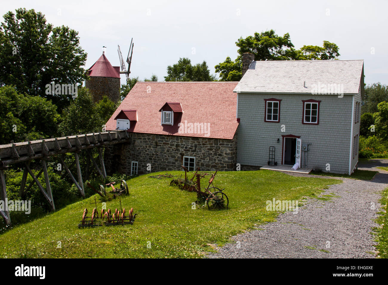 Les Moulins de L'IsleauxCoudres has been milling flour since 1825 on