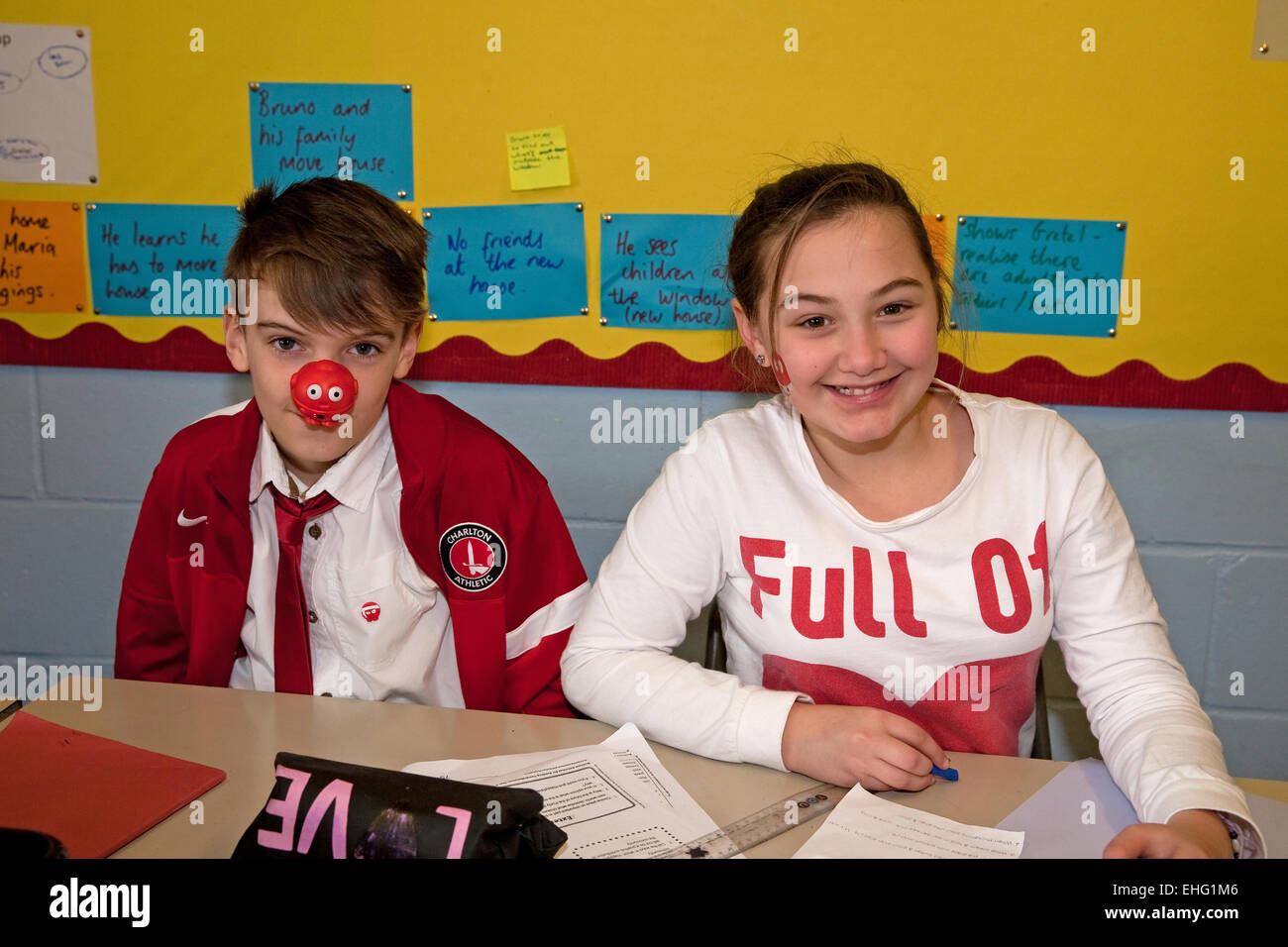 Children Join In Comic Relief At Biggin Hill Primary School By