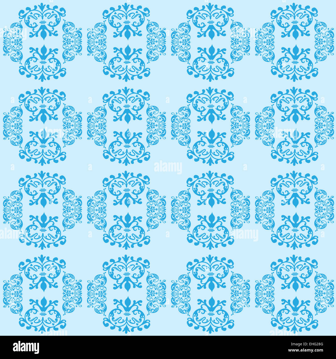 baby blue damask pattern Stock Photo Alamy