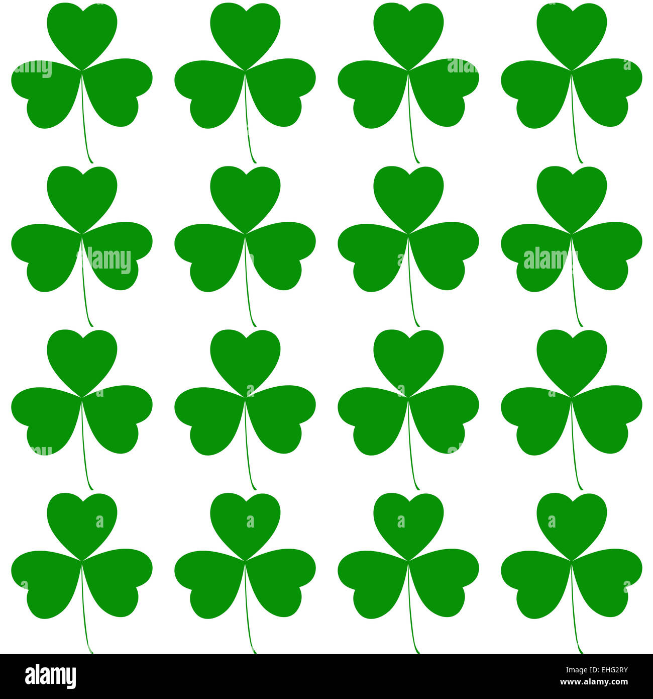 green shamrock pattern background Stock Photo - Alamy