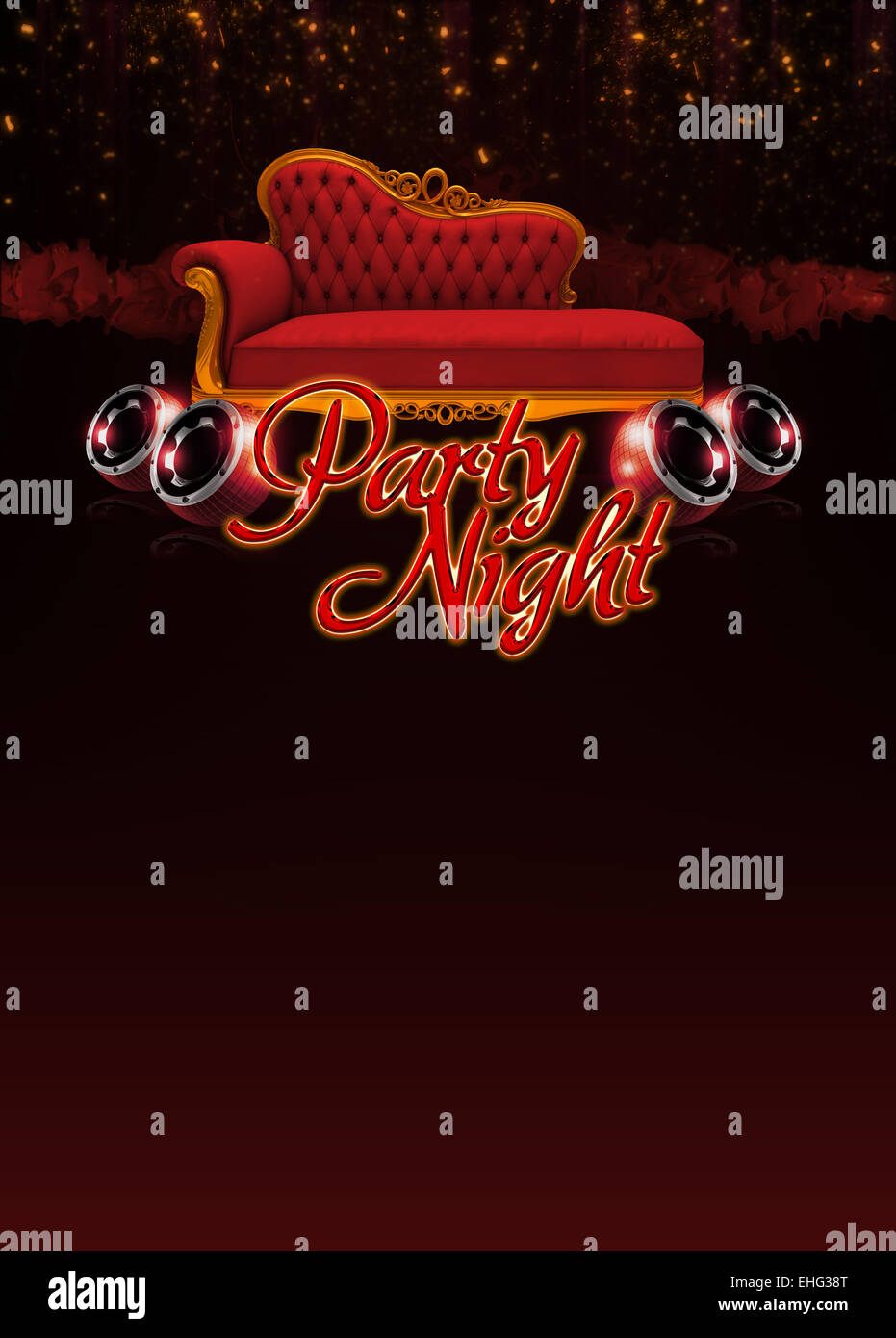 Disco Club Flyer Black Speaker High Resolution Stock Photography And Images Alamy