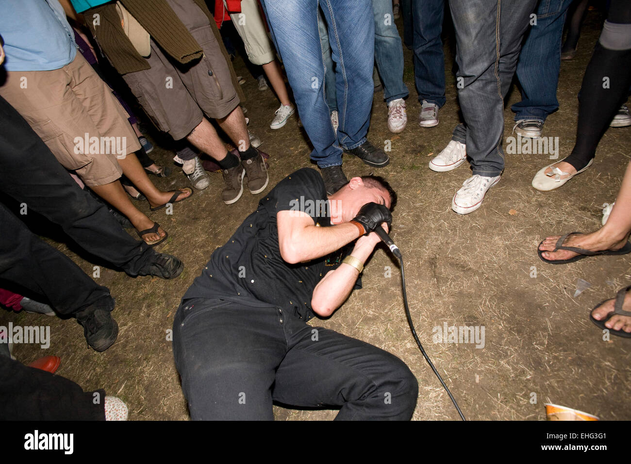 Dead Kids Rapper Dead Kids perform at Lovebox 2008 Stock Photo - Alamy