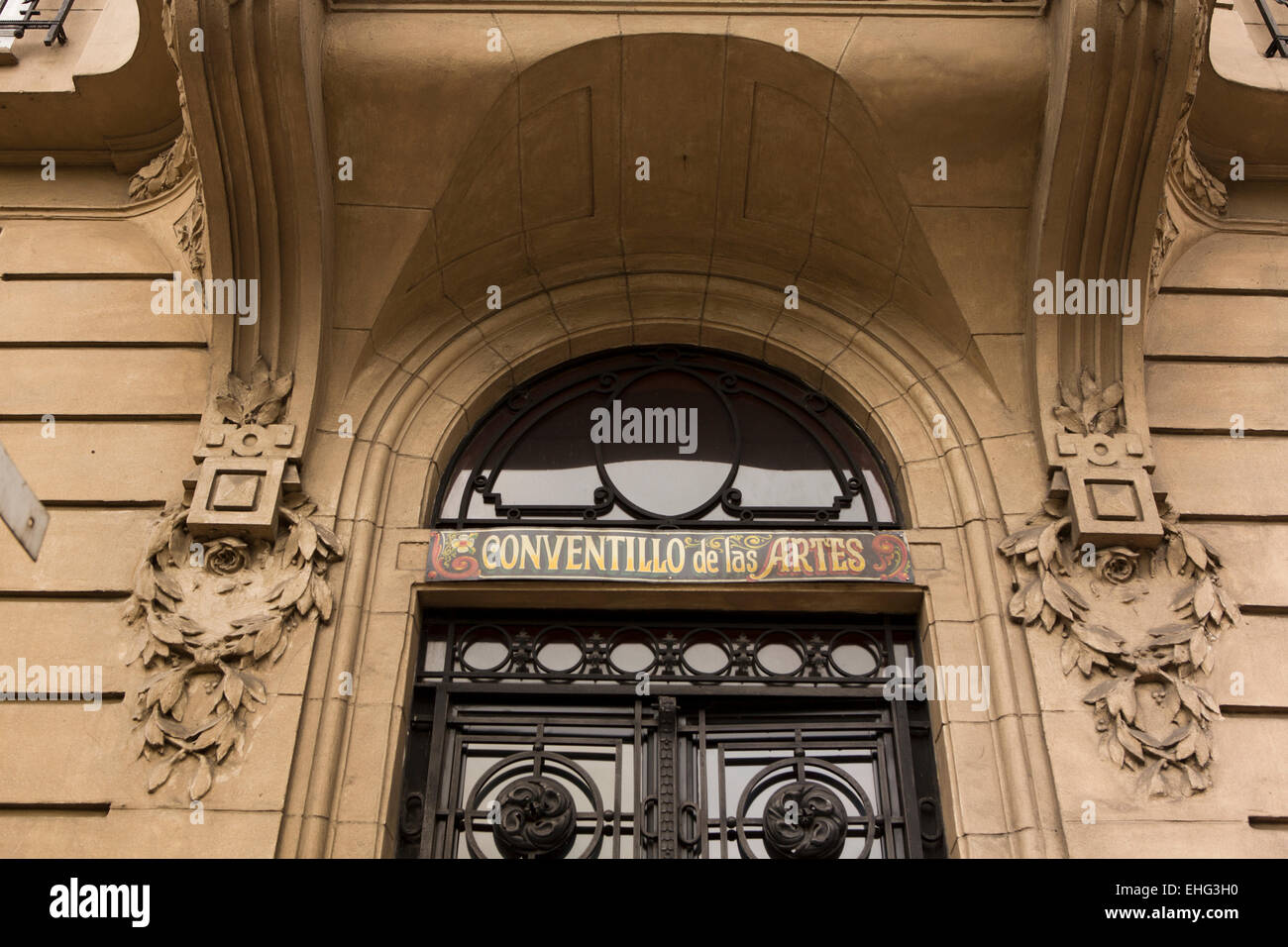 Argentina, Buenos Aires, Libertad, Conventillo de las artes belle epoque doorway Stock Photo
