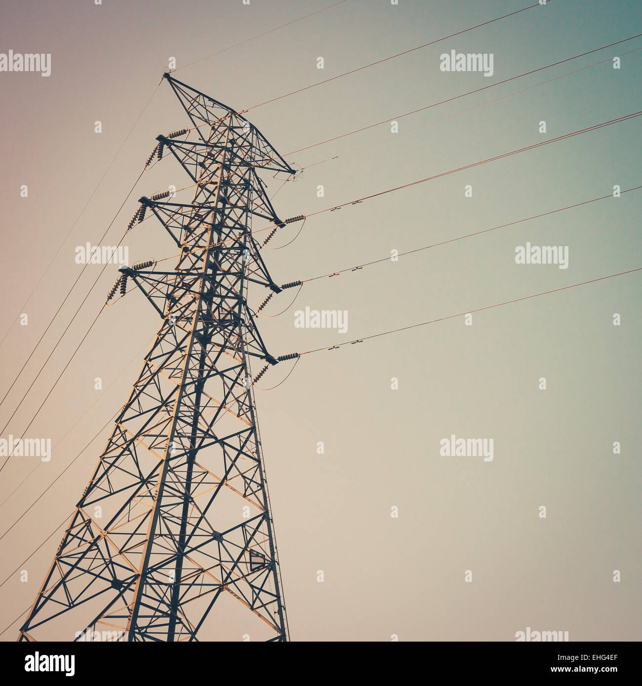 Pylon pylon silhouette hi-res stock photography and images - Alamy