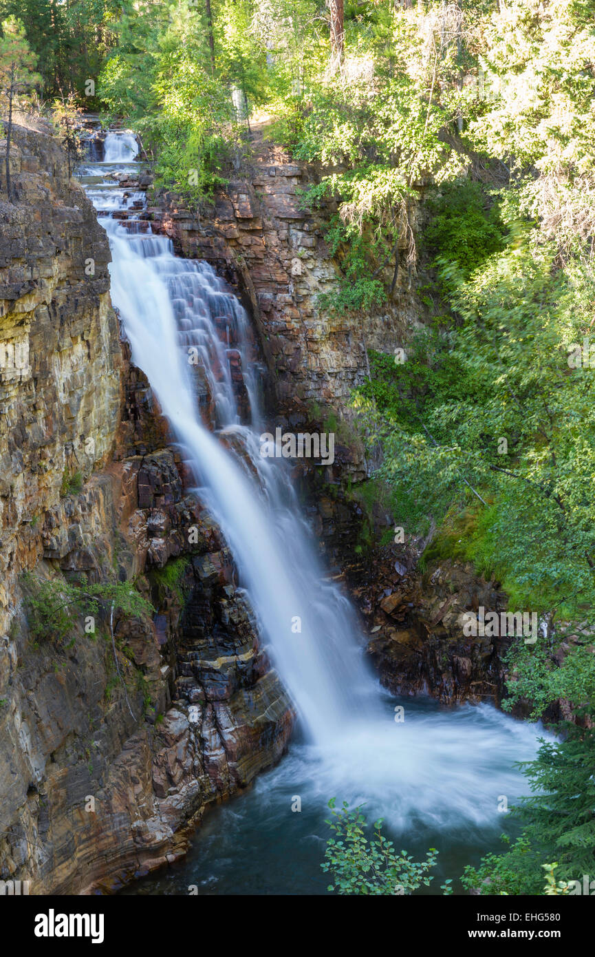 Marysville Falls, Marysville, near Kimberley, East Kootenay, BC, Canada Stock Photo