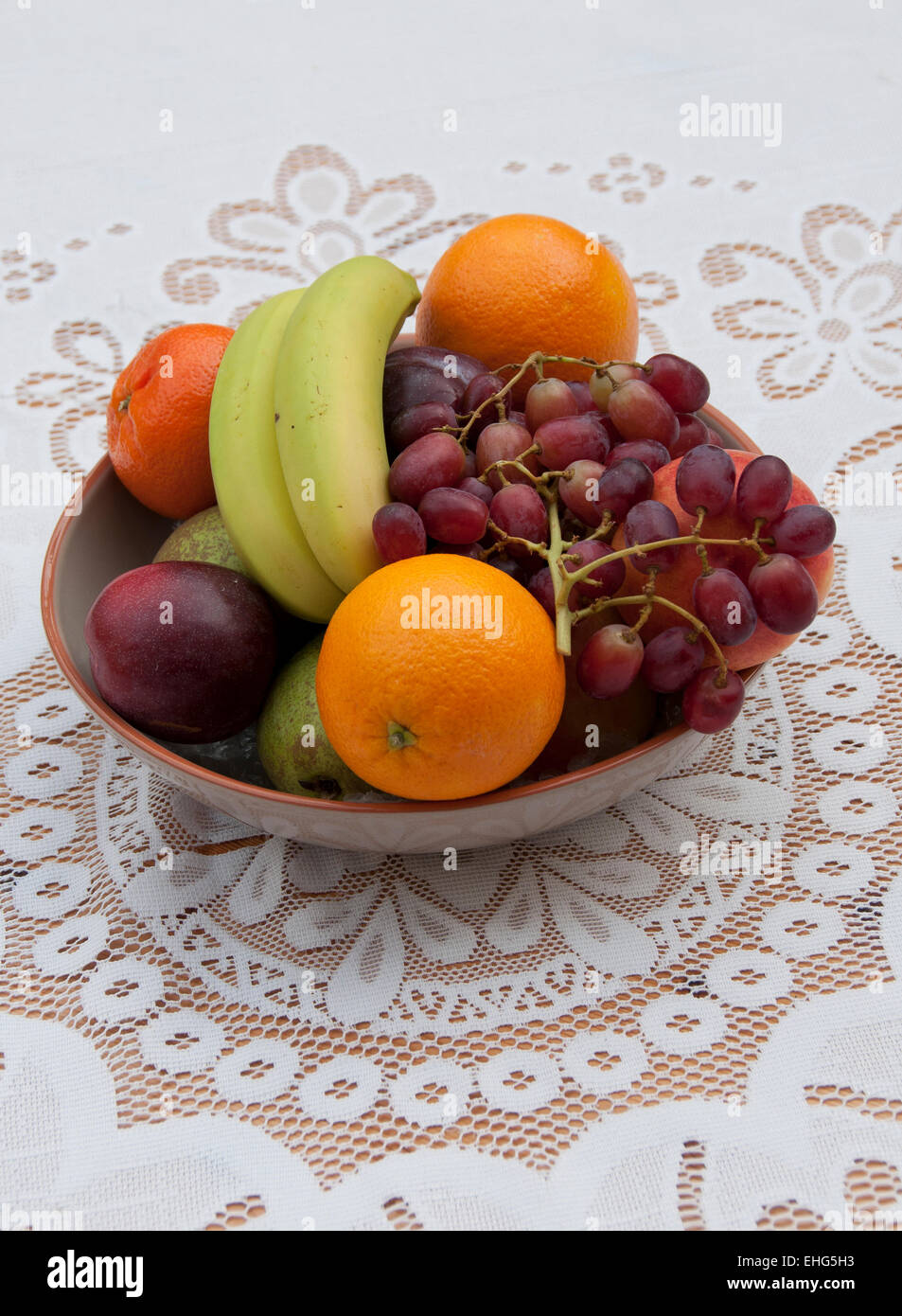 Bowl of Fruit Stock Photo Alamy
