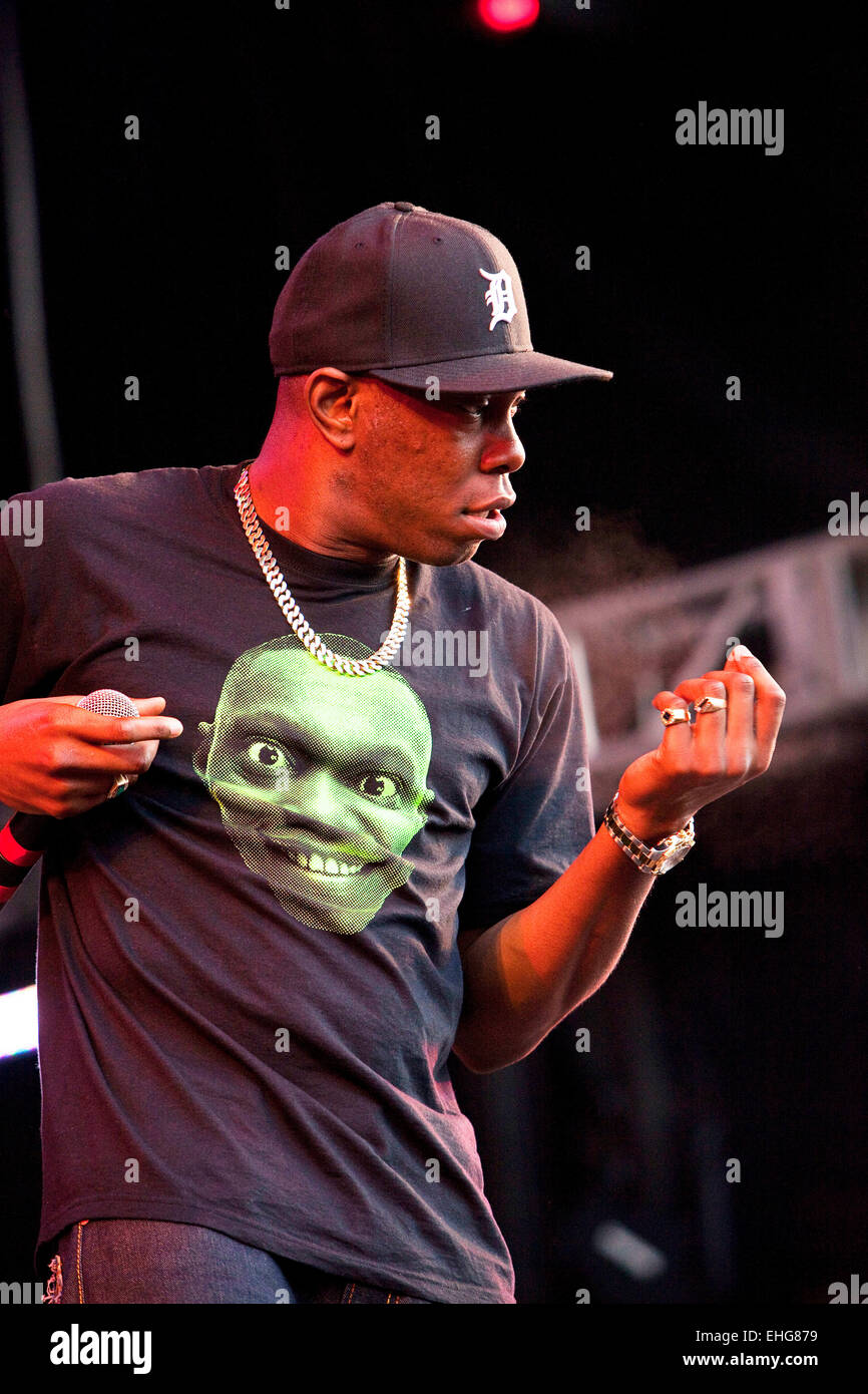 Dizzee Rascal Scotland Dizzee Rascal live at Rockness Festival at Dores near Inverness in ...