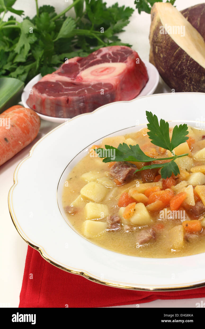 cooked turnip stew Stock Photo