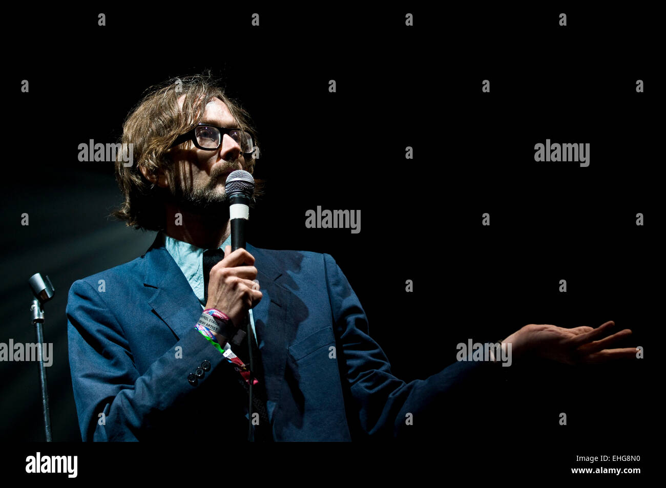 Jarvis Cocker Live On The John Peel Stage At Glastonbury 2009 Stock ...