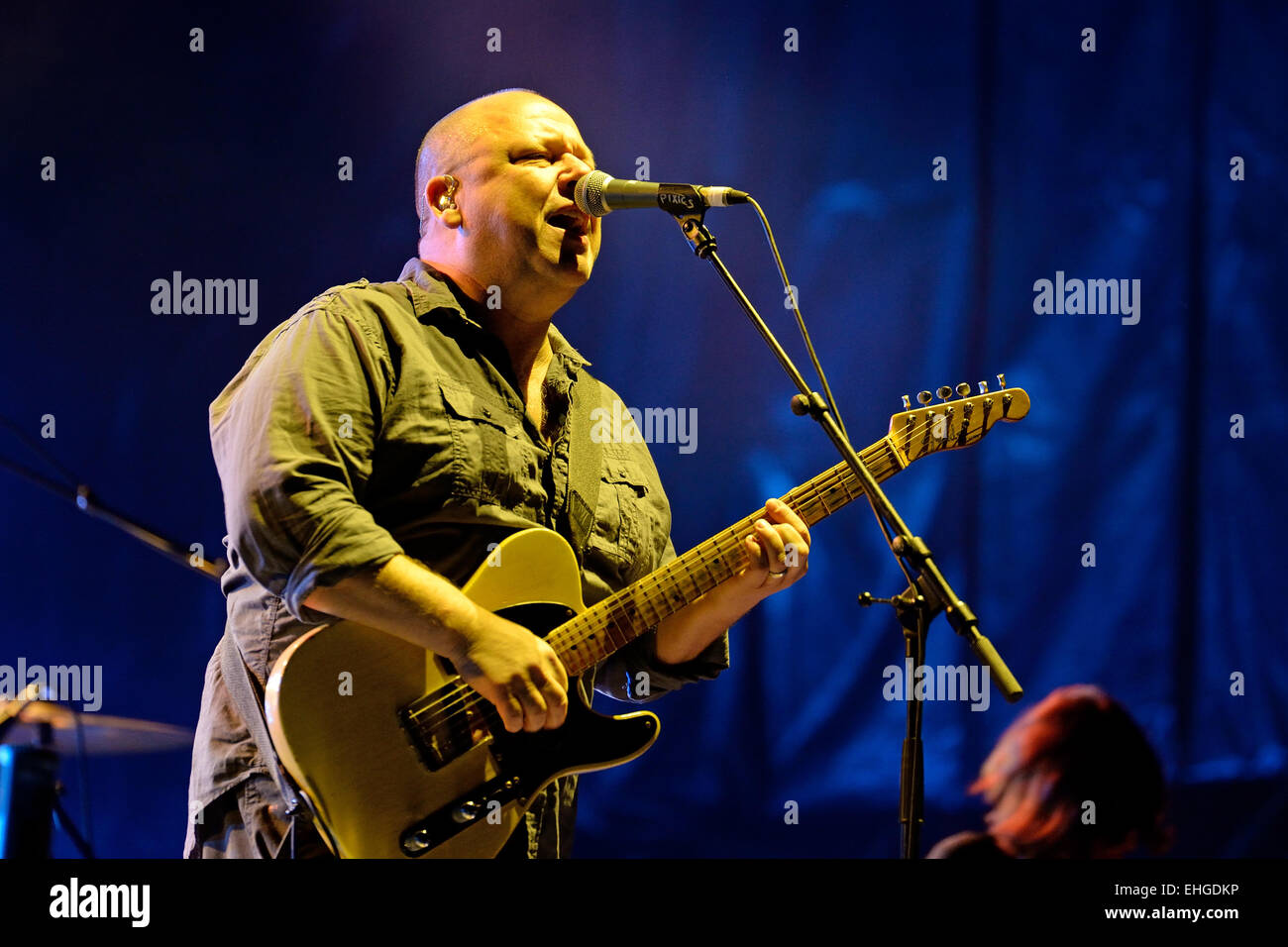 BARCELONA - MAY 30: Pixies (American alternative rock band) in concert at Heineken Primavera Sound 2014 Festival. Stock Photo