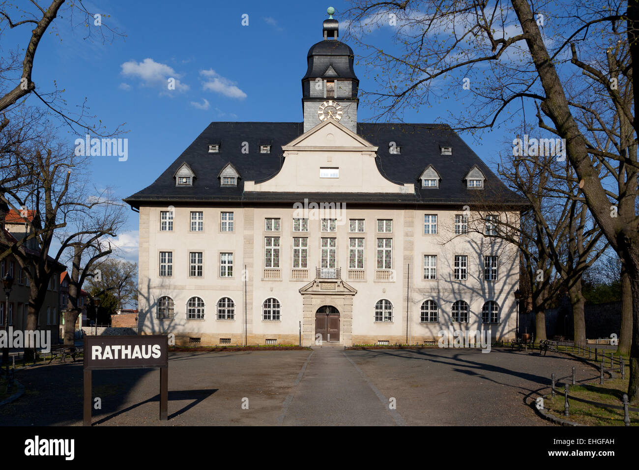 town hall ballenstedt Stock Photo