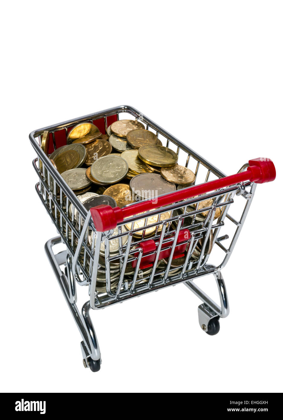 Shopping Cart with money Stock Photo Alamy