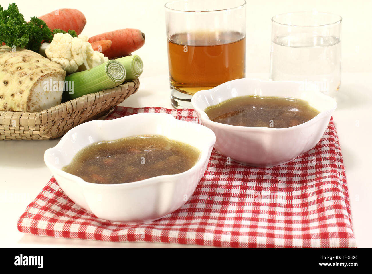 beef consomme Stock Photo