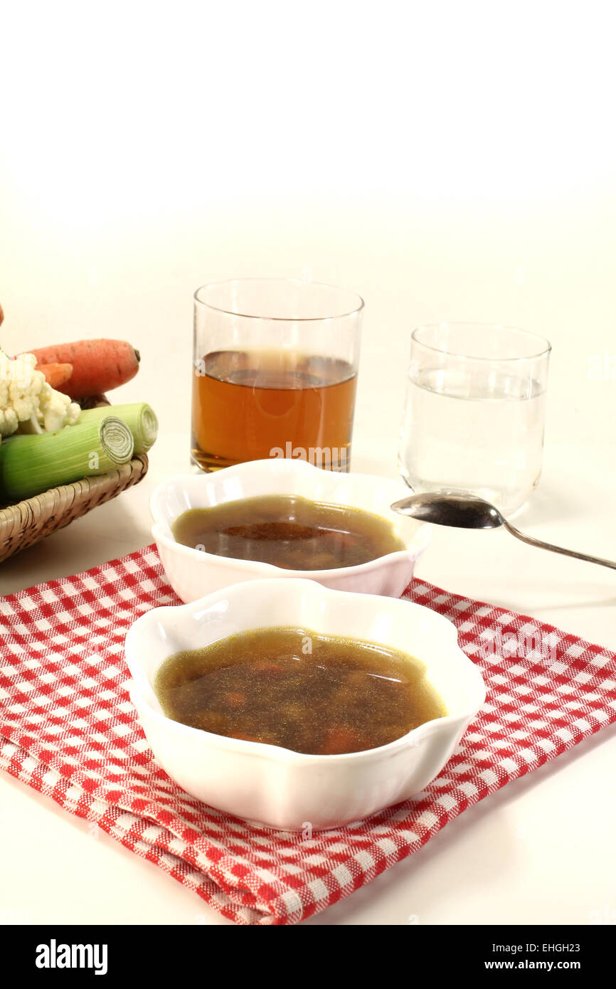 beef consomme Stock Photo