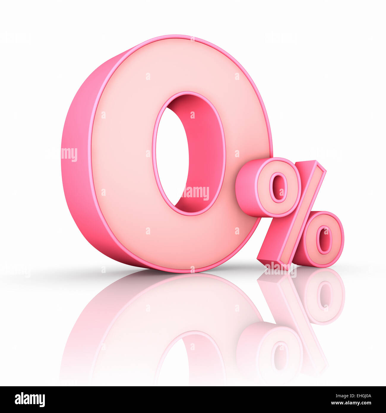Pink Zero Percent Stock Photo - Alamy