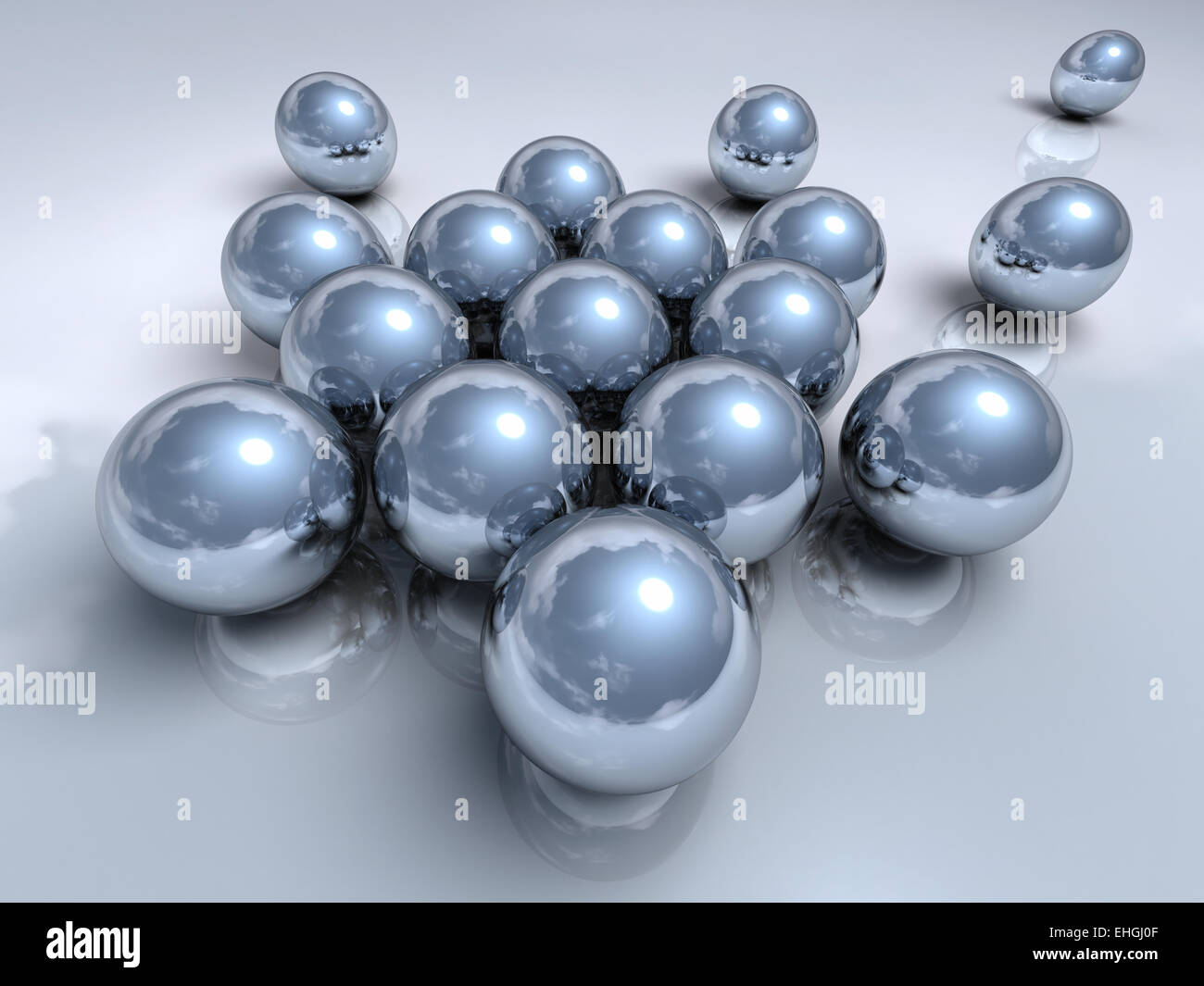 Chrome Balls Stock Photo