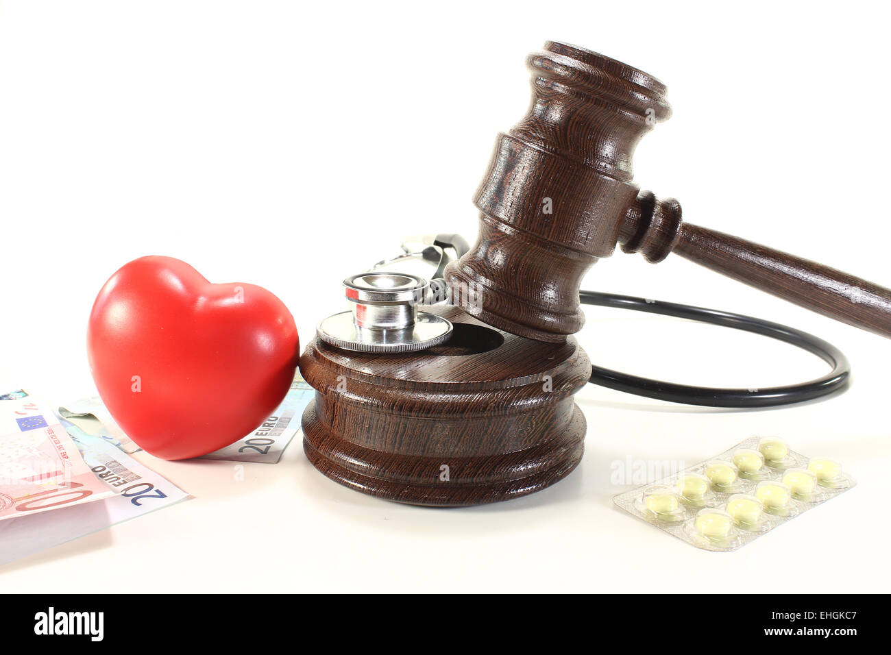 medical law with heart Stock Photo