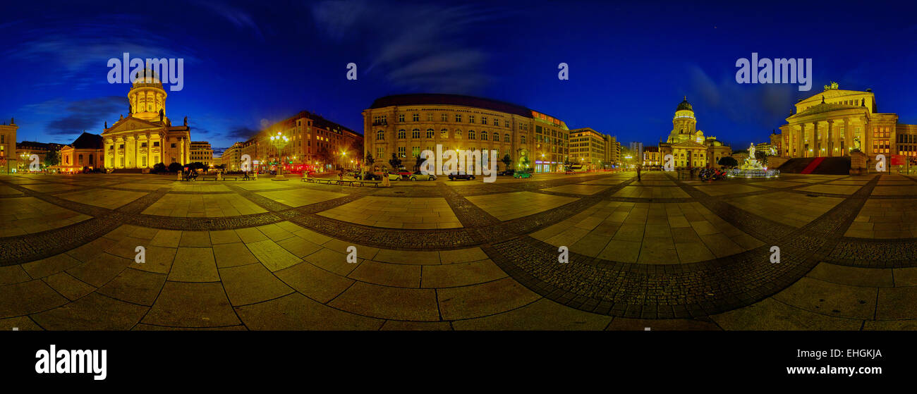 360 degree photograh Gendarmenmarkt Stock Photo