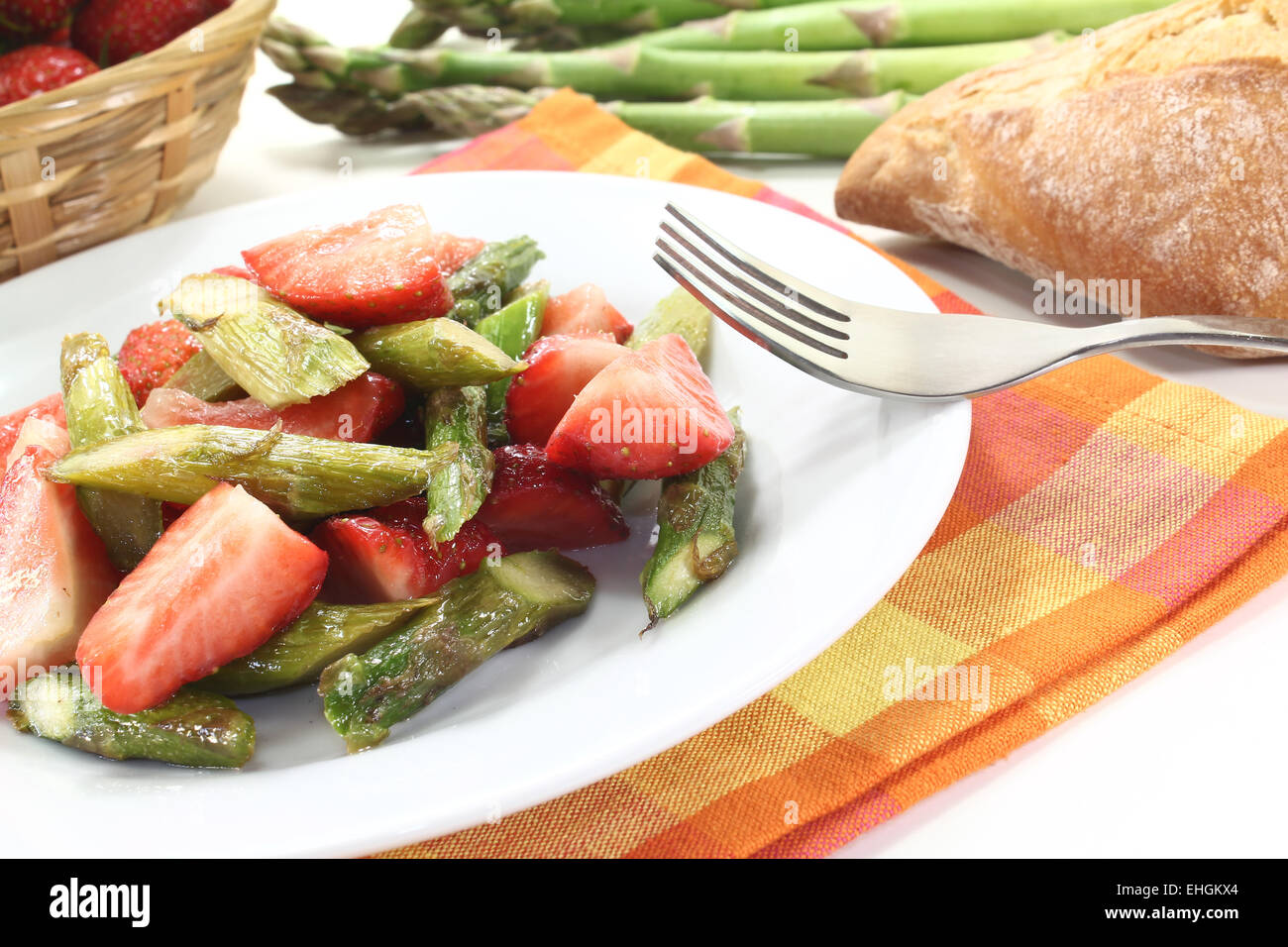 asparagus salad Stock Photo