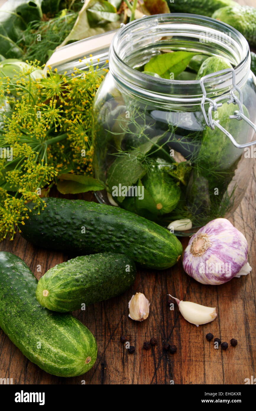 Pickling cucumbers. Stock Photo
