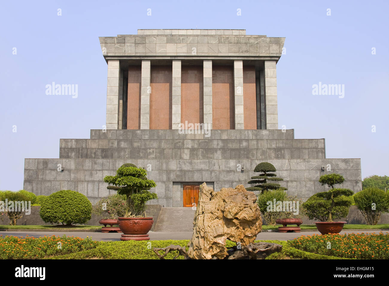 Ho Chi Minh Mausoleum, Hanoi, Vietnam, Asia Stock Photo