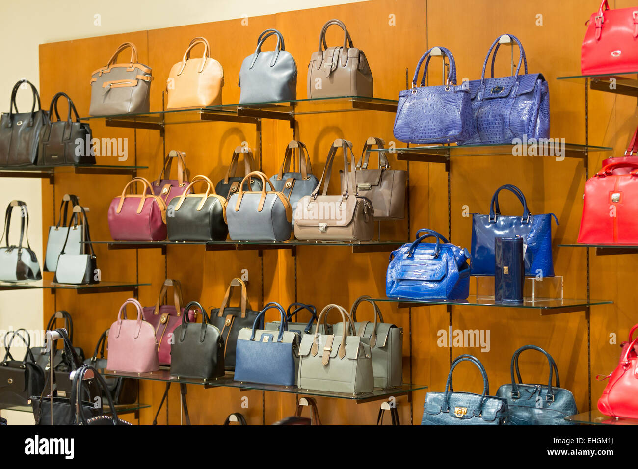 Luxury Handbags in the Shop Stock Photo - Image of luggage