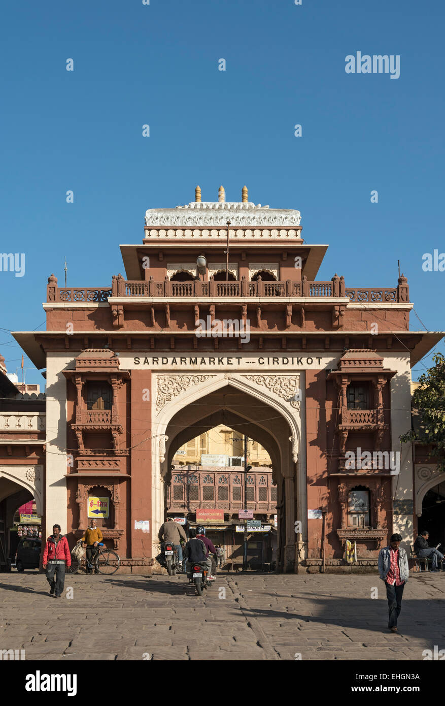 Sadar Market Gate, Jodhpur, Rajasthan, India Stock Photo