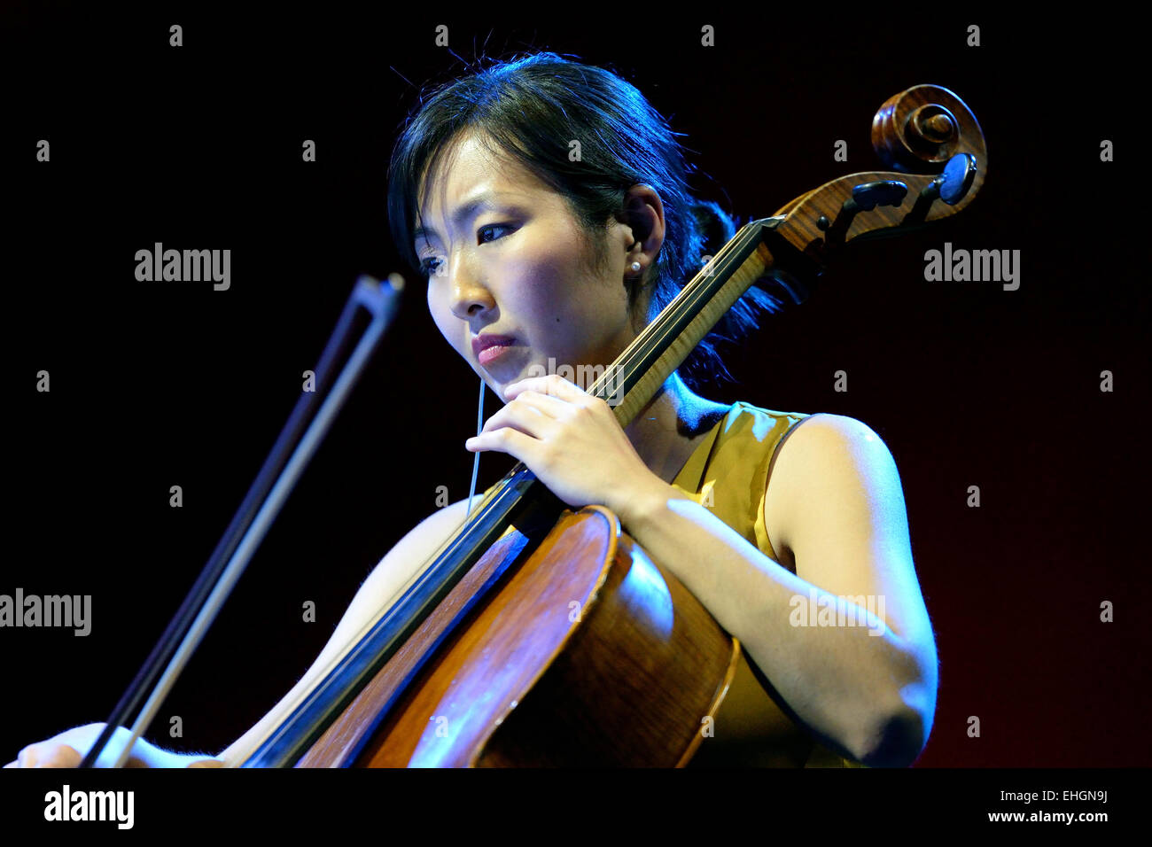 BARCELONA MAY 31 Kronos Quartet (American string quartet), concert