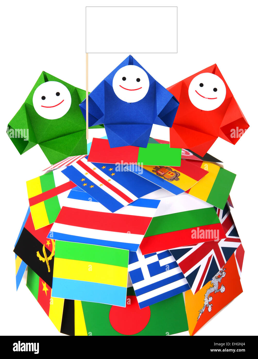 Conceptual image of international relations Stock Photo