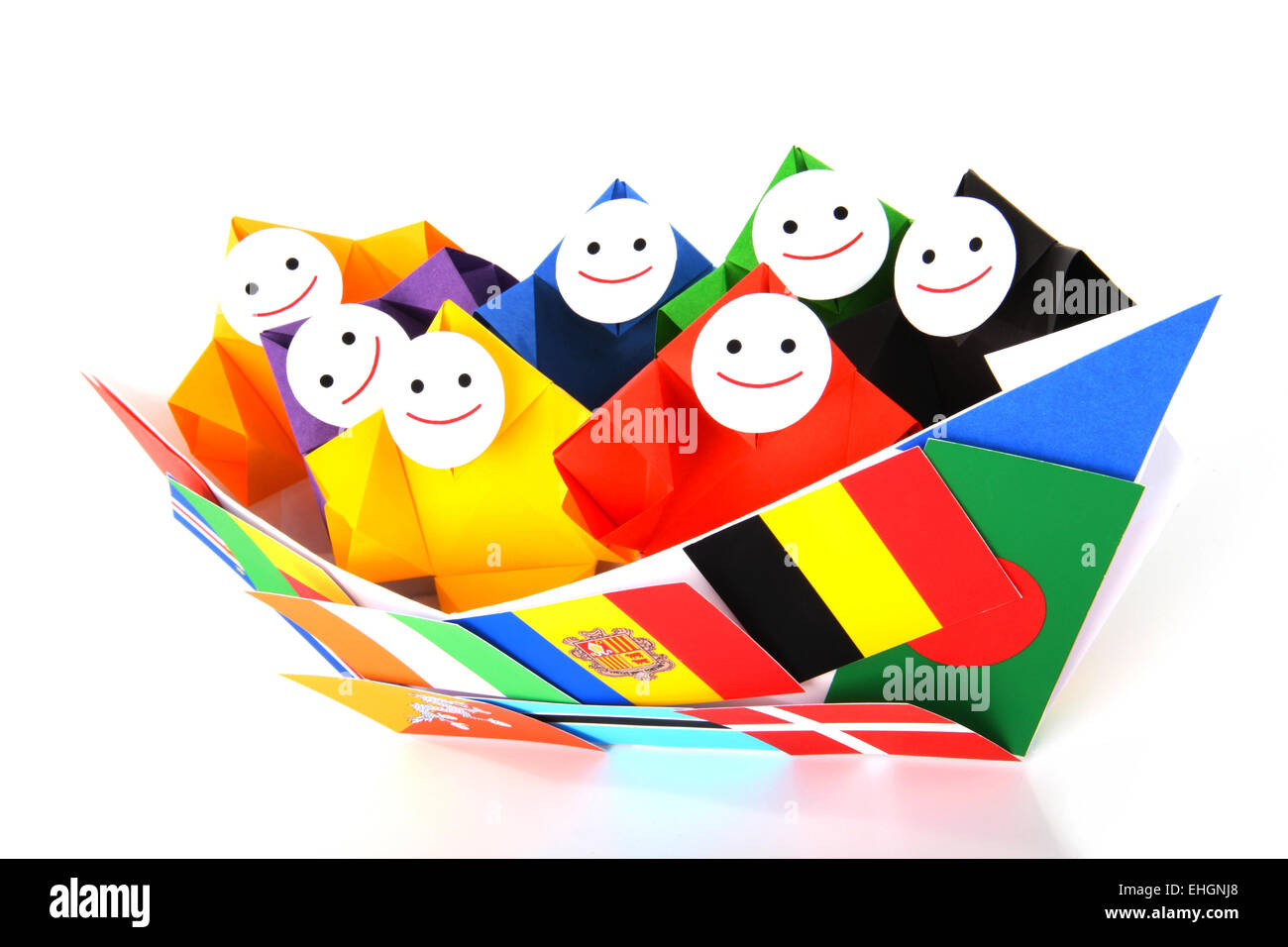 Conceptual image of international relations Stock Photo