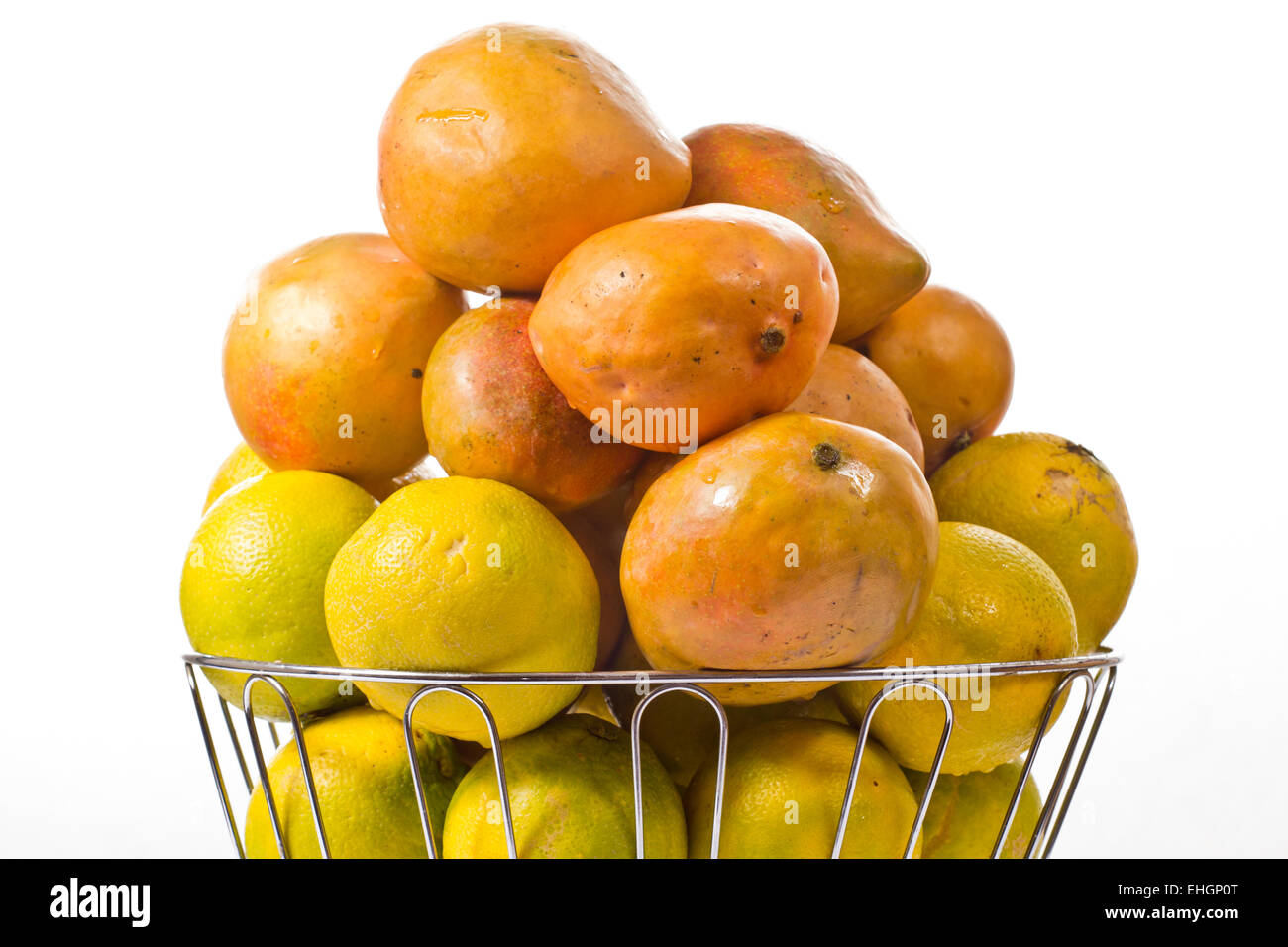 Mangoes and oranges Stock Photo Alamy