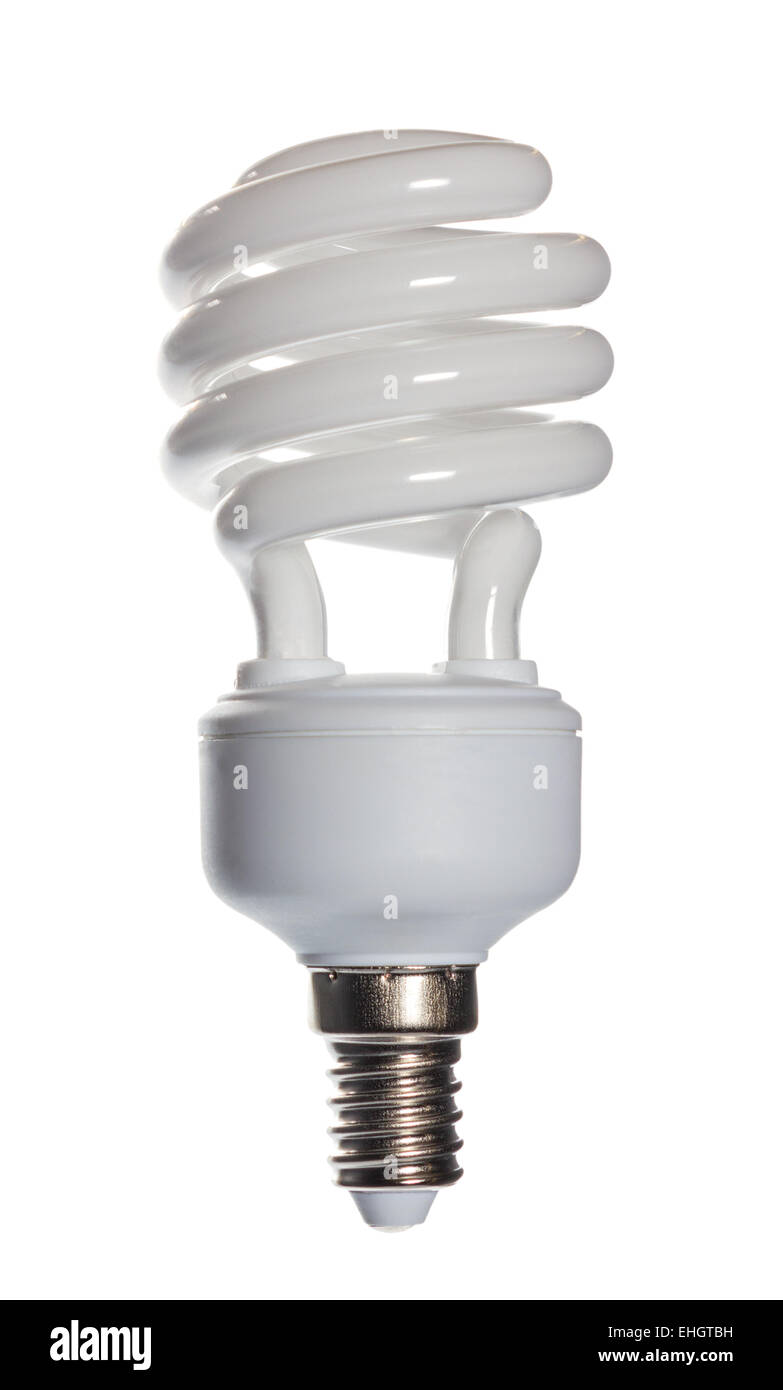 Energy saving compact fluorescent lightbulb Stock Photo Alamy