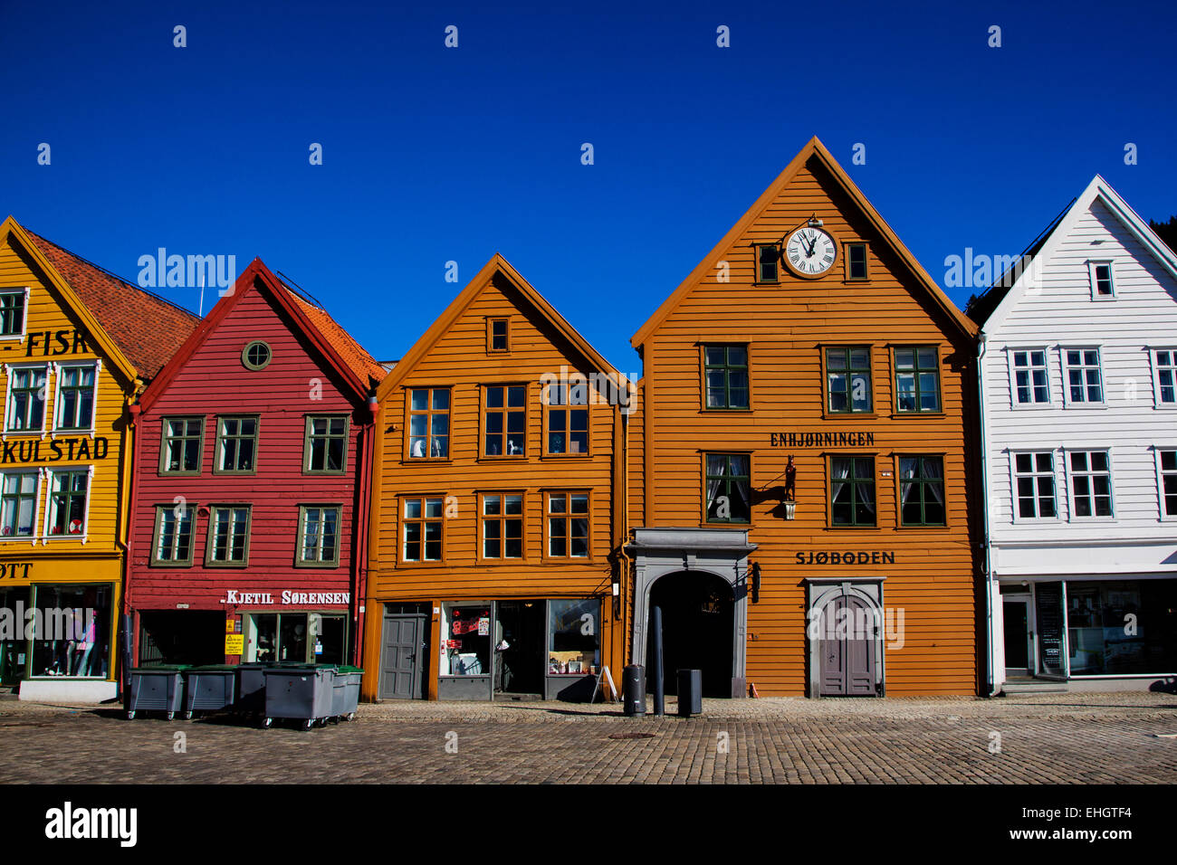 Bryggen, Bergen, Norway, The Hanseatic Wharf Stock Photo - Alamy