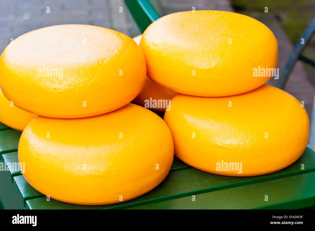 Cheese in the Netherlands Stock Photo