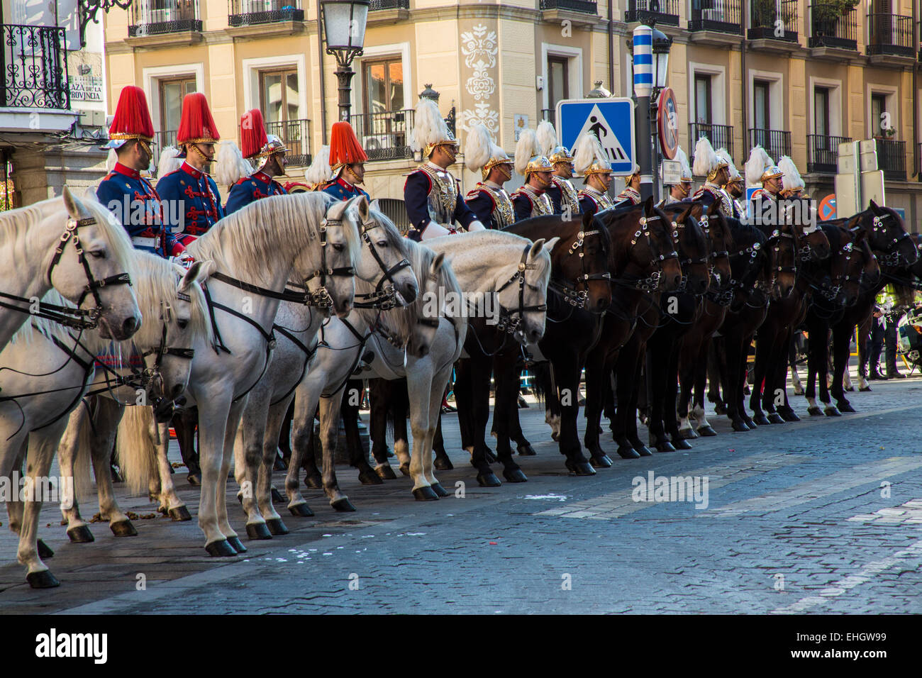Soldiers on Horseback Stock Photo Alamy