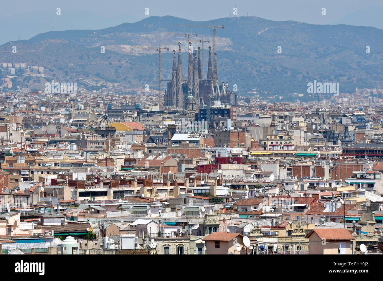 Barcelona City View Stock Photo - Alamy
