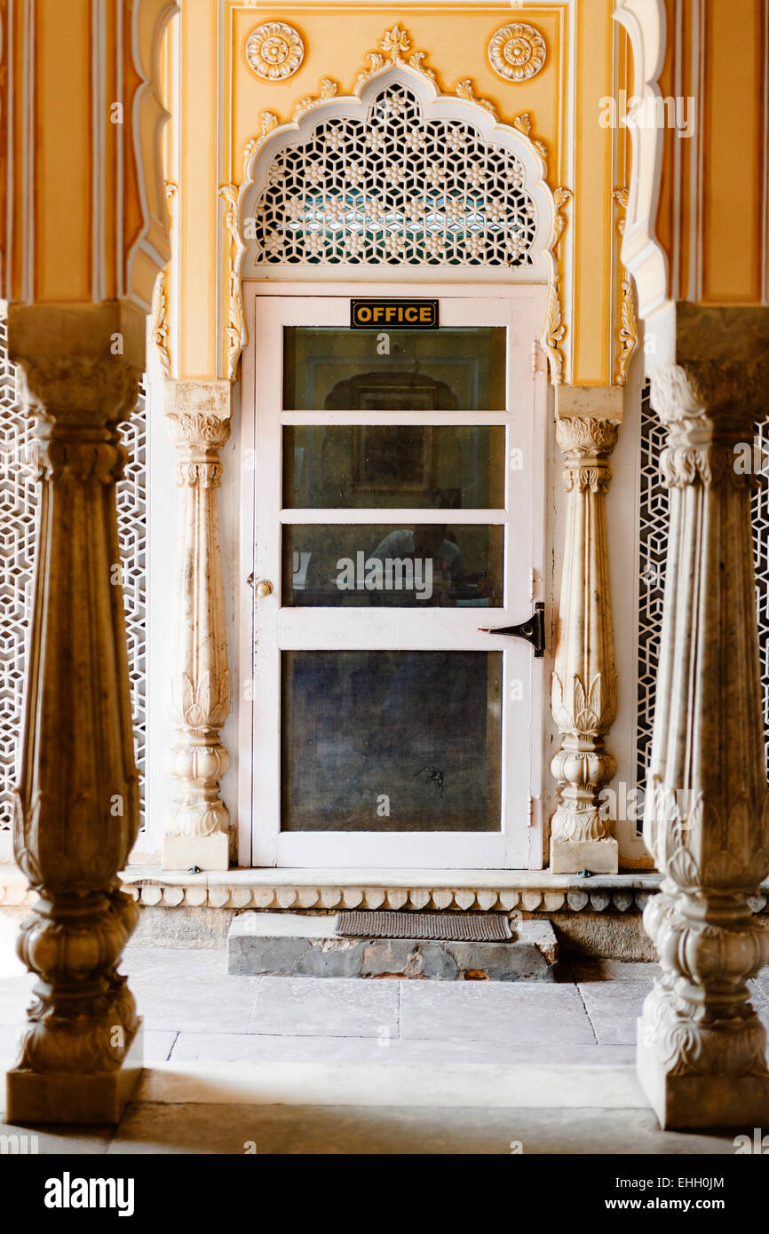 An administrative office at the City Palace and Museum, Jaipur Stock ...