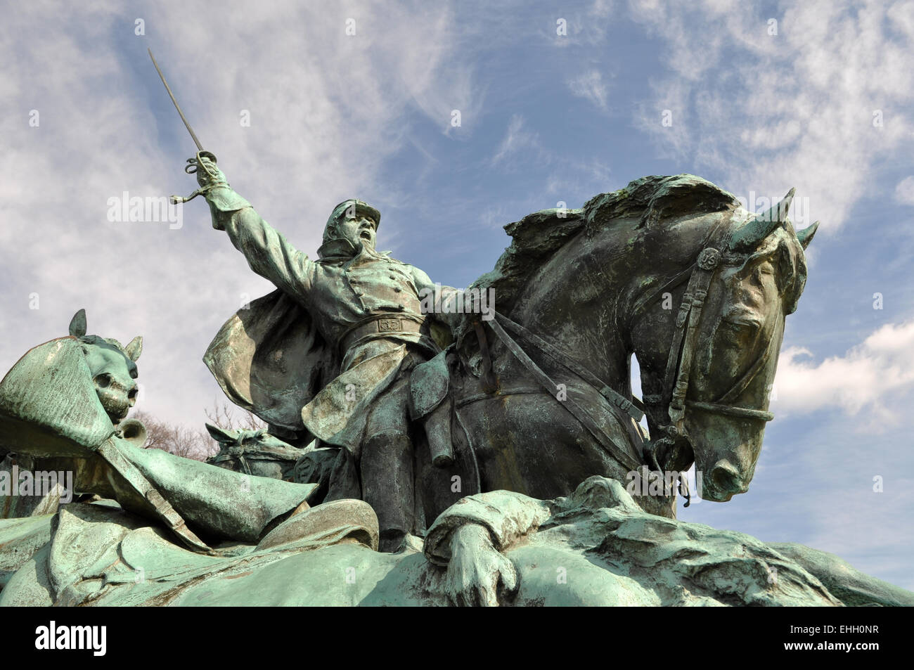 Civil War Soldier Statue Stock Photo Alamy