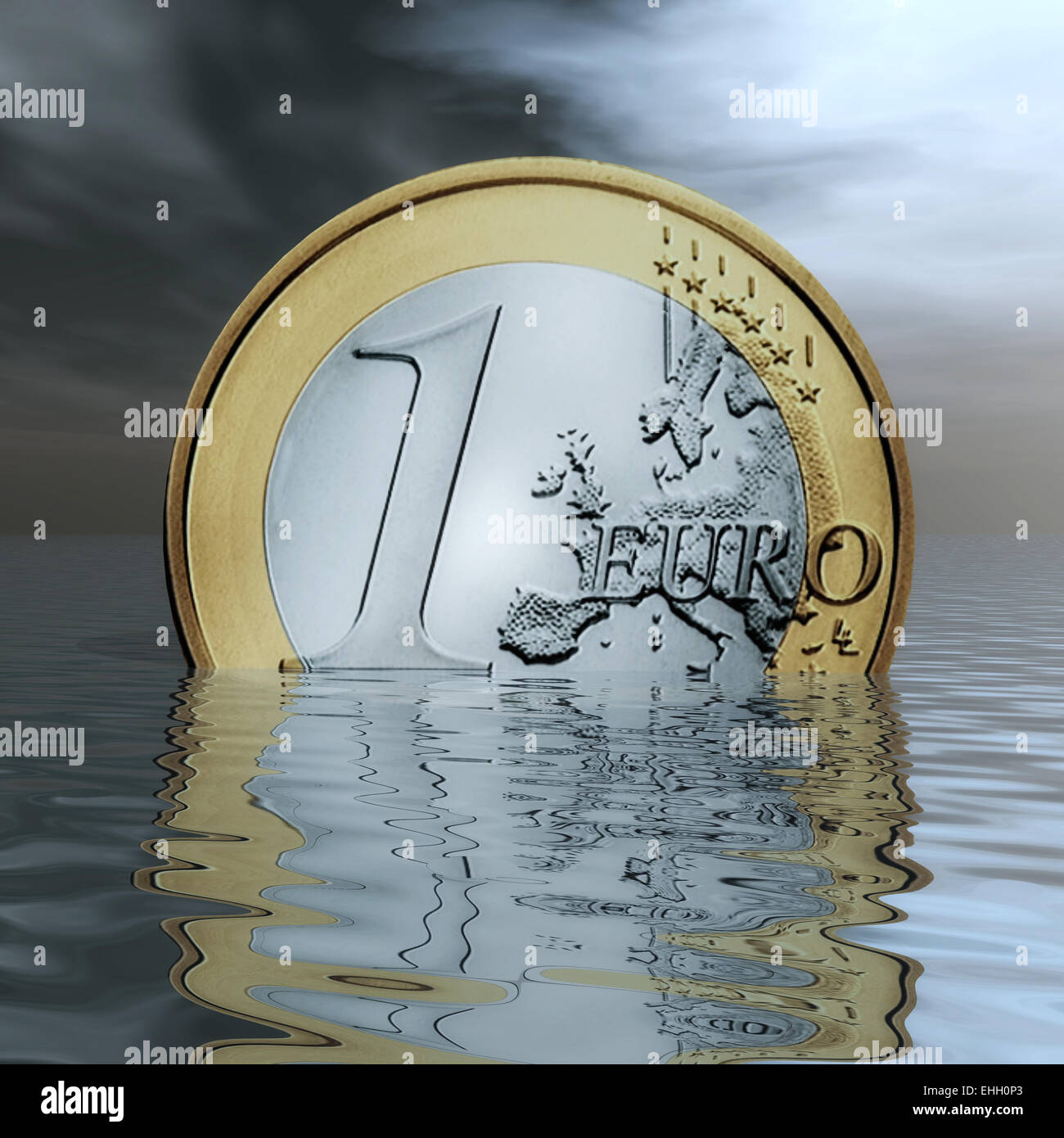 Disintegrating european money hi-res stock photography and images - Alamy