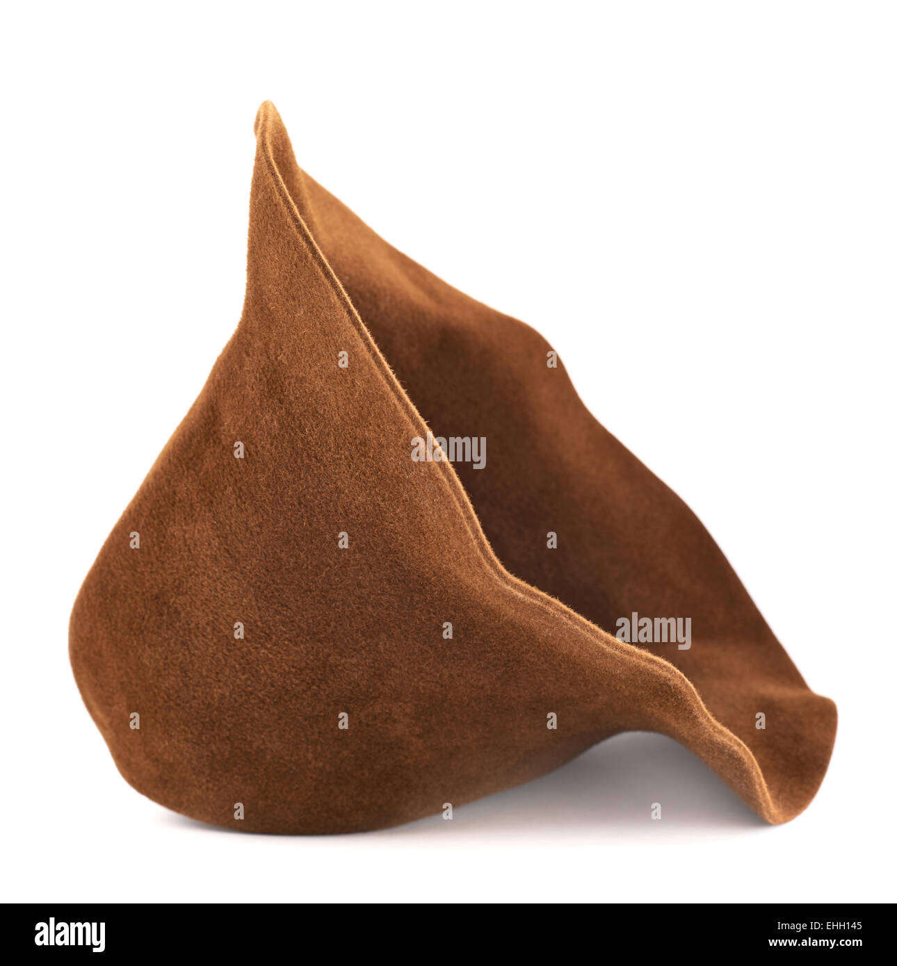Brown hat isolated Stock Photo