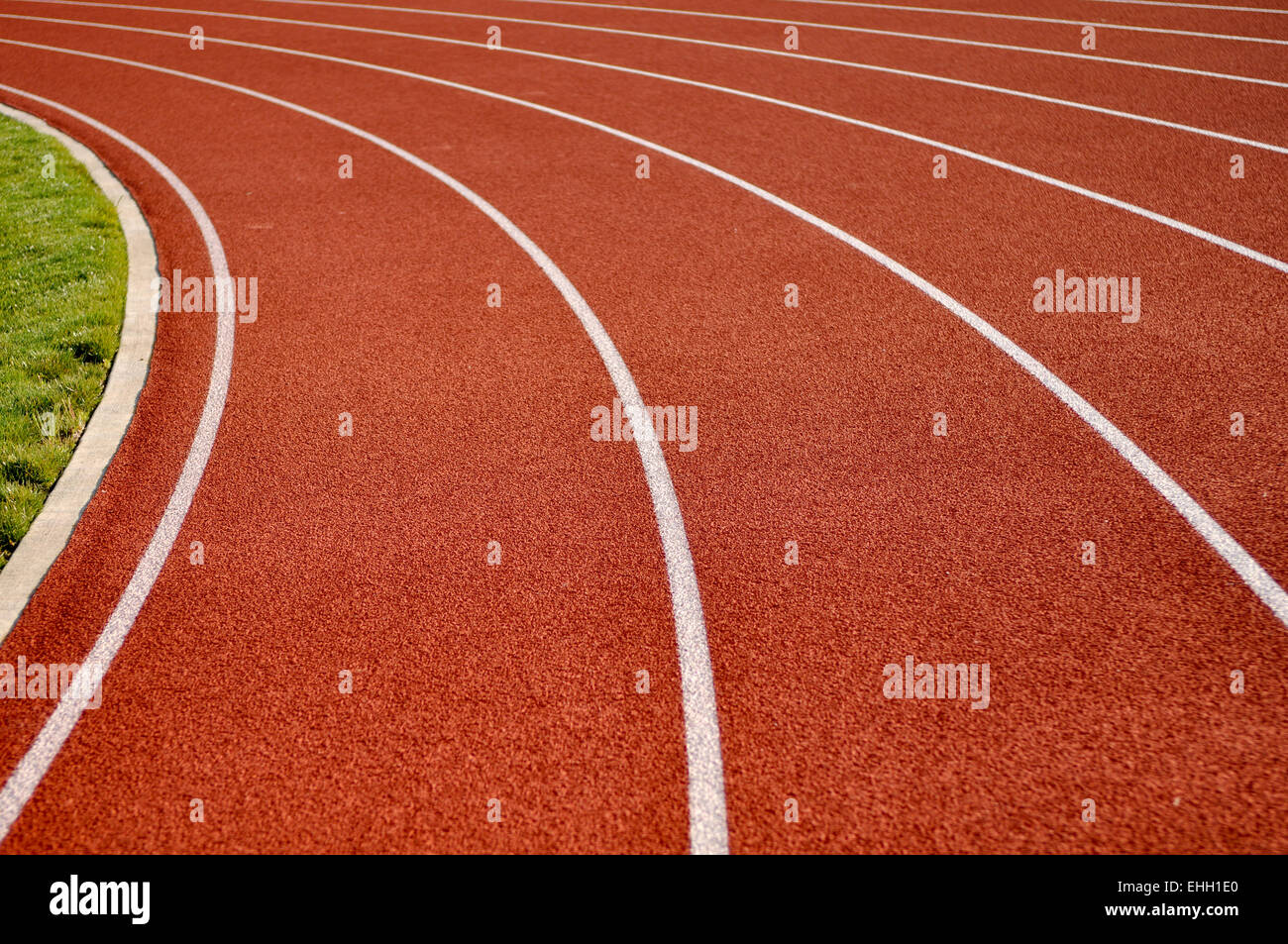 Head Start Running Track Stock Photo